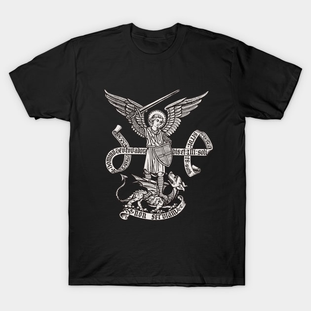 Saint Michael Archangel T-Shirt by Beltschazar